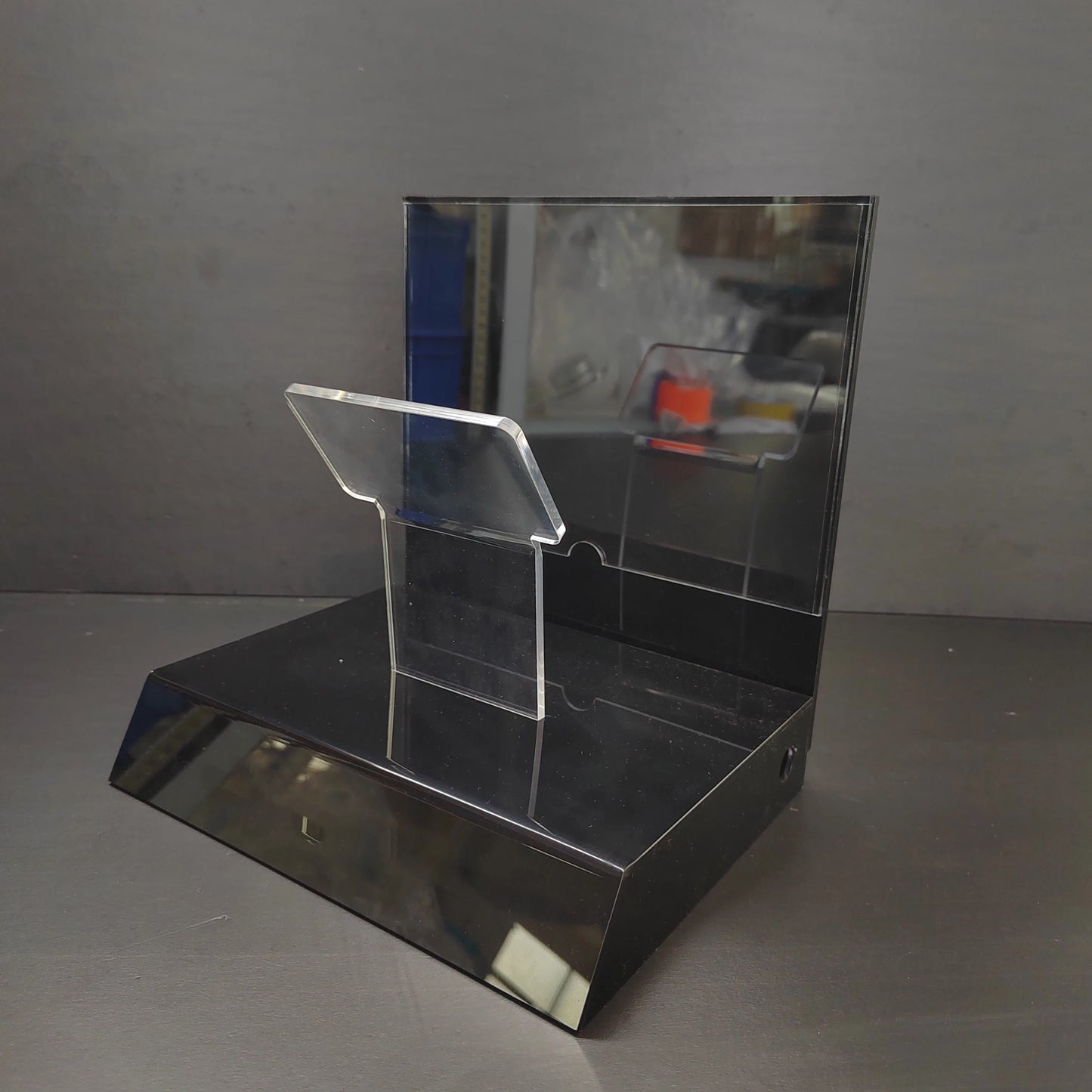 Customized Design Eco-Friendly Beauty Camera Electronics Display Holder Dashcam Viewer for Countertop Acrylic Display Stand E