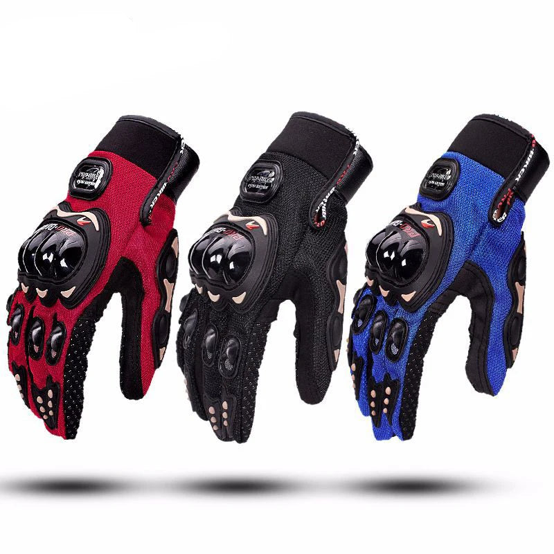 ZJFIT 2024 Custom Logo Wholesale Pro Biker Motorcycle Racing Gloves Hard Knuckle Full Finger Motorbike Riding Gloves