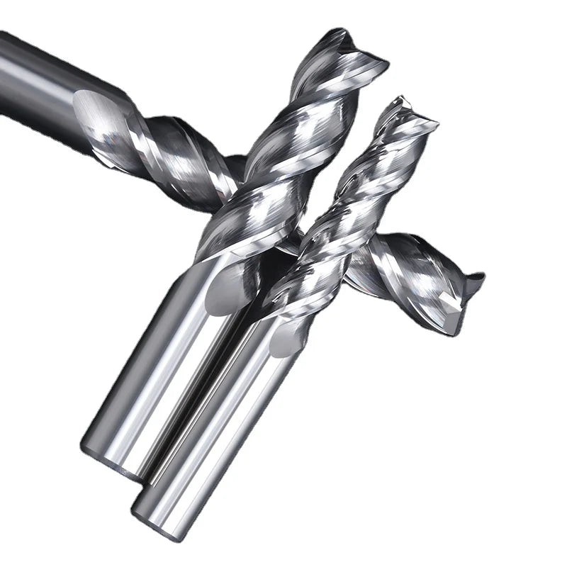 HUHAO Aluminum Use CNC Tool Solid Carbide Square End Mill Three Flute Milling Cutter 2312131201