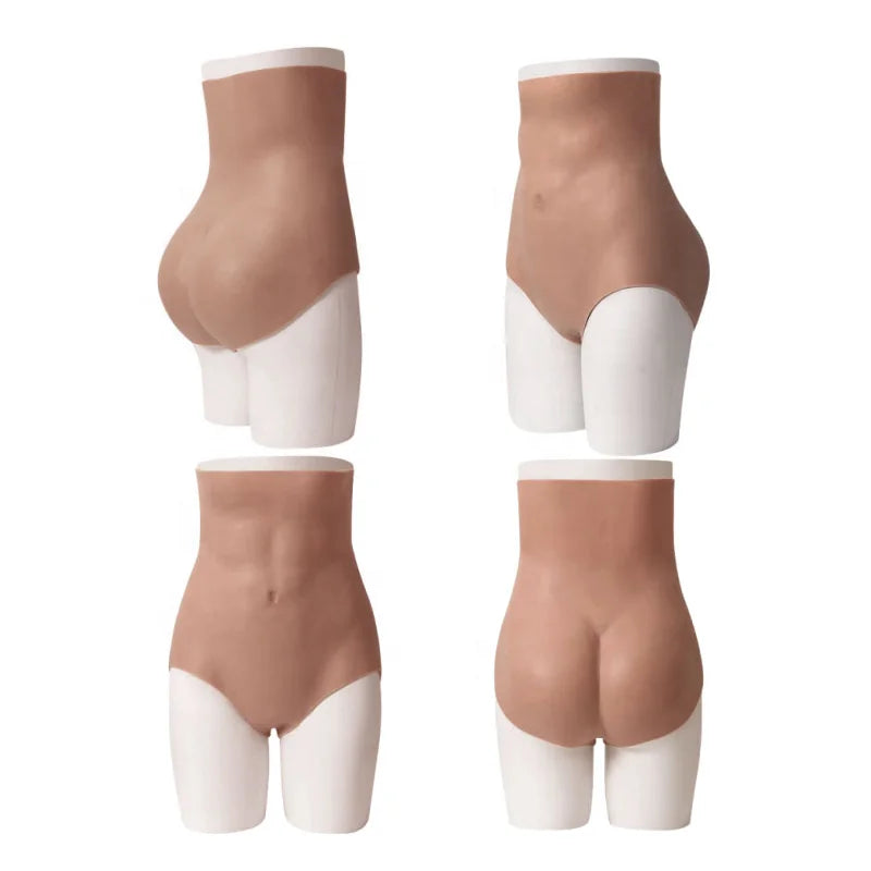 1.5cm Butt Free Size Elasticity Silicone Bum and Hips Panties 2000g Triangle Female Silicone Panty Butt Lift Pads Underwear