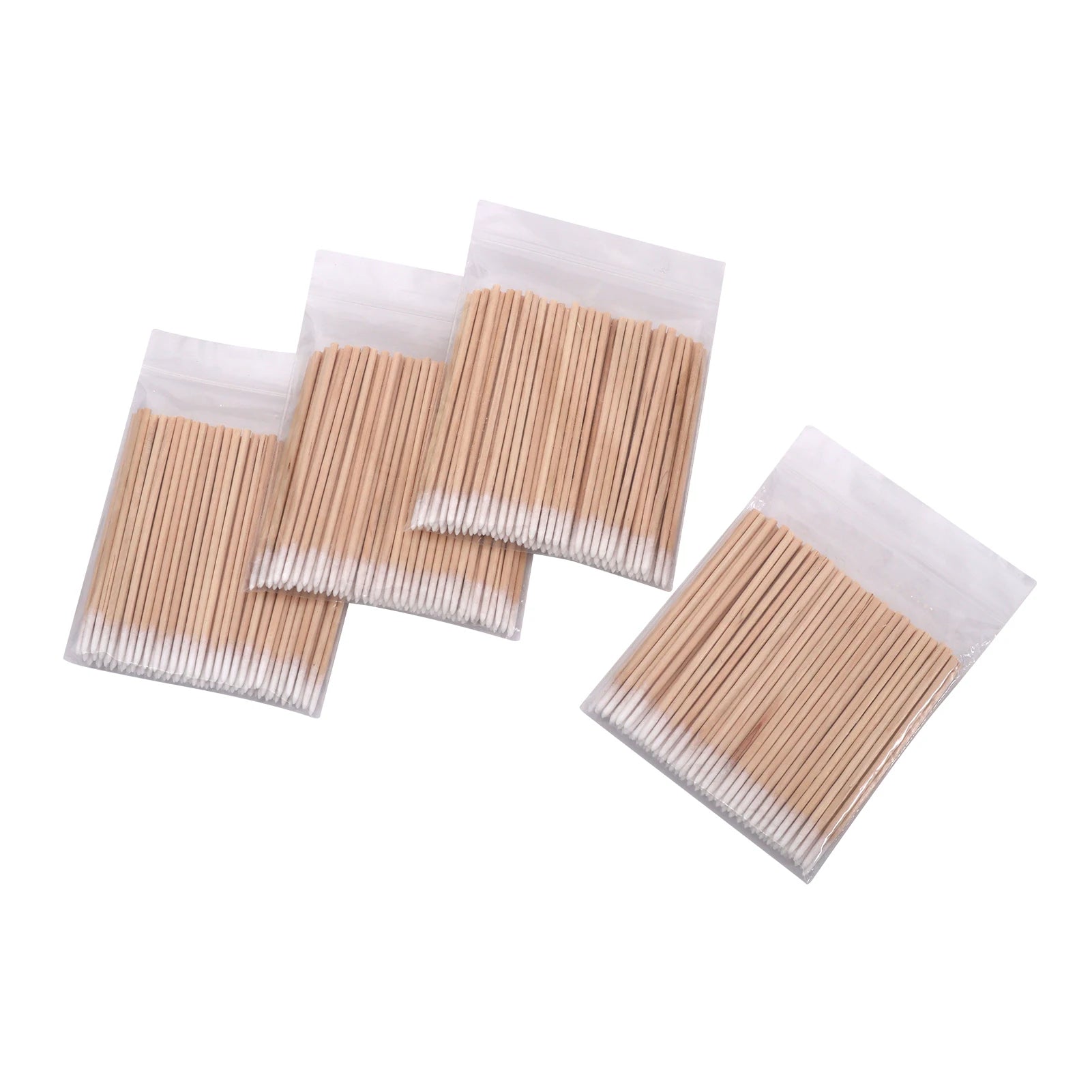 Disposable Ultra-small Cotton Swab 100pcs Lint Free Micro Brushes Wood Cotton Buds Swabs Eyelash Extension Glue Removing Tool