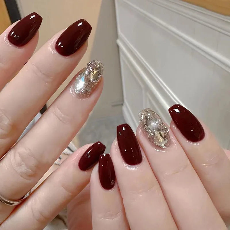 OEM/ODM Wholesale Custom Design Logo Short Medium Long Artificial Fingernails False Nail Art Fake NailsFrench Press on Nails