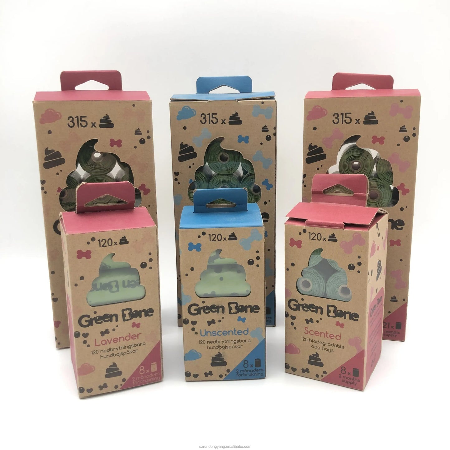 RDY Eco-Friendly Custom Biodegradable Dog Poop Bag Customizable Pet Clean Product for Waste Management