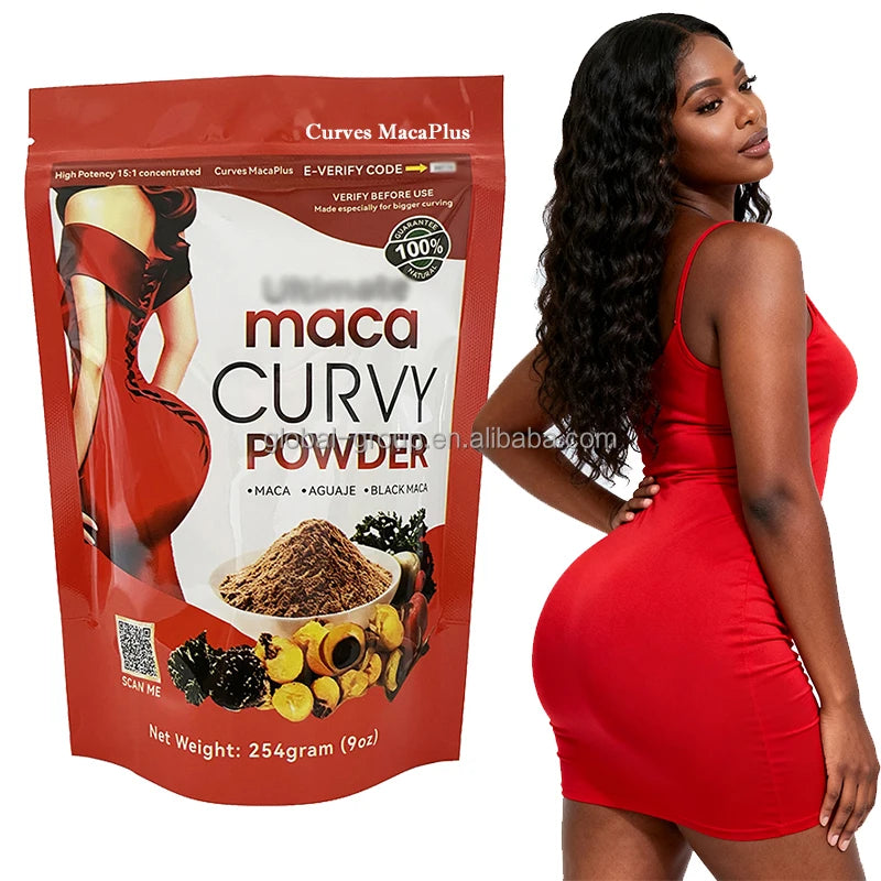 Private Label Ultimate CURVES Maca Pills Powder Butt Hips Enhancement Lift up Big Butt Extreme Enlargement Pills Powder
