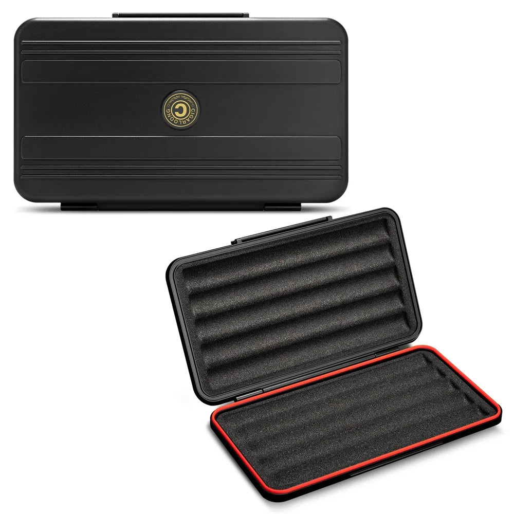 CIGARLOONG Aluminium Travel Portable Cigar Humidor Bag & Multi-Purpose Cigar Tool Box Suitcase