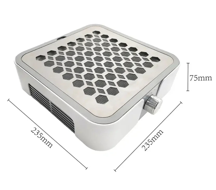 Professional Metal Vacuum Cleaner Brushless Motor 4500RPM Strong Nail Dust Collector 60W Portable Manicure Salon