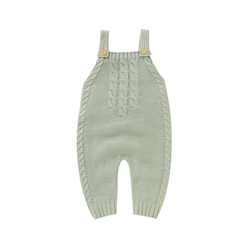 2023 Newborn Baby Rompers Simple Style Suspenders Customized Summer Knitted Sleeveless Vest Baby Jumpsuit