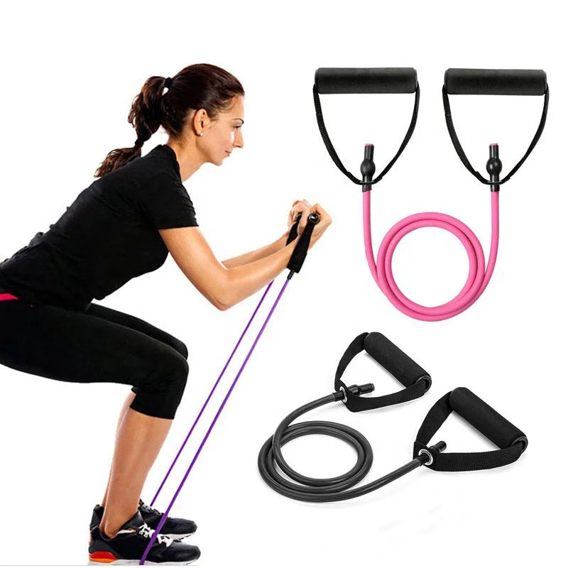 Resistance Bands Tubes With Handles for Workouts Physical Therapy Strength Training Fitness and Yoga for Men and Women