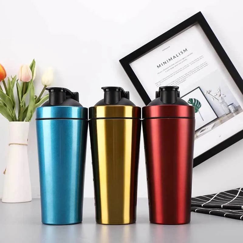 BPA  Free 304 Stainless Steel Water Bottle Protein Insulated Drink Shaker Bottle Sport Shaker Gym