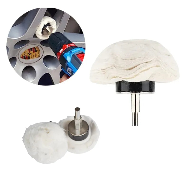 Customizable OEM 6MM Shaft Hole Curved Metal Surface Polishing Treatment Shaft Polishing Cloth Wheel Hemispherical Wheel for