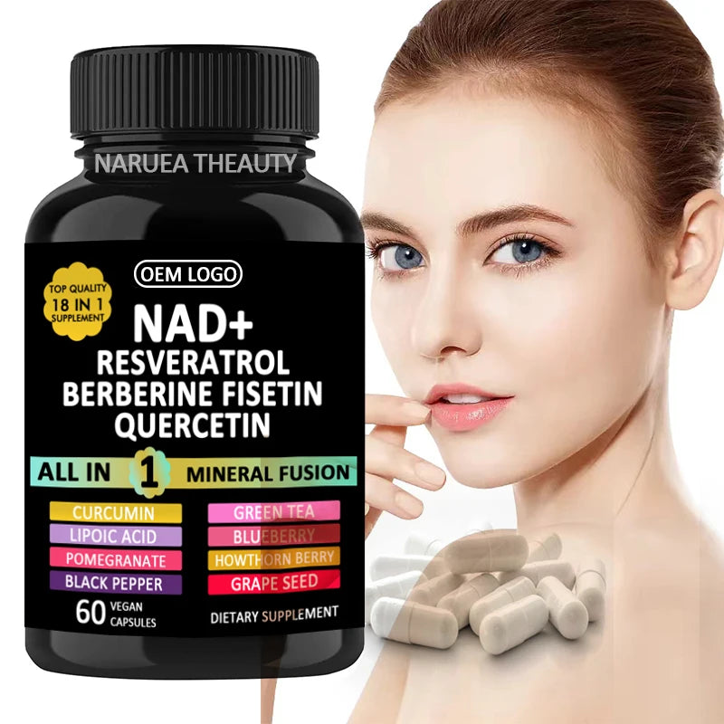 OEM Vegan Liposomal NAD Supplement Capsule Boost Cellular Health Liposomal NAD Capsules
