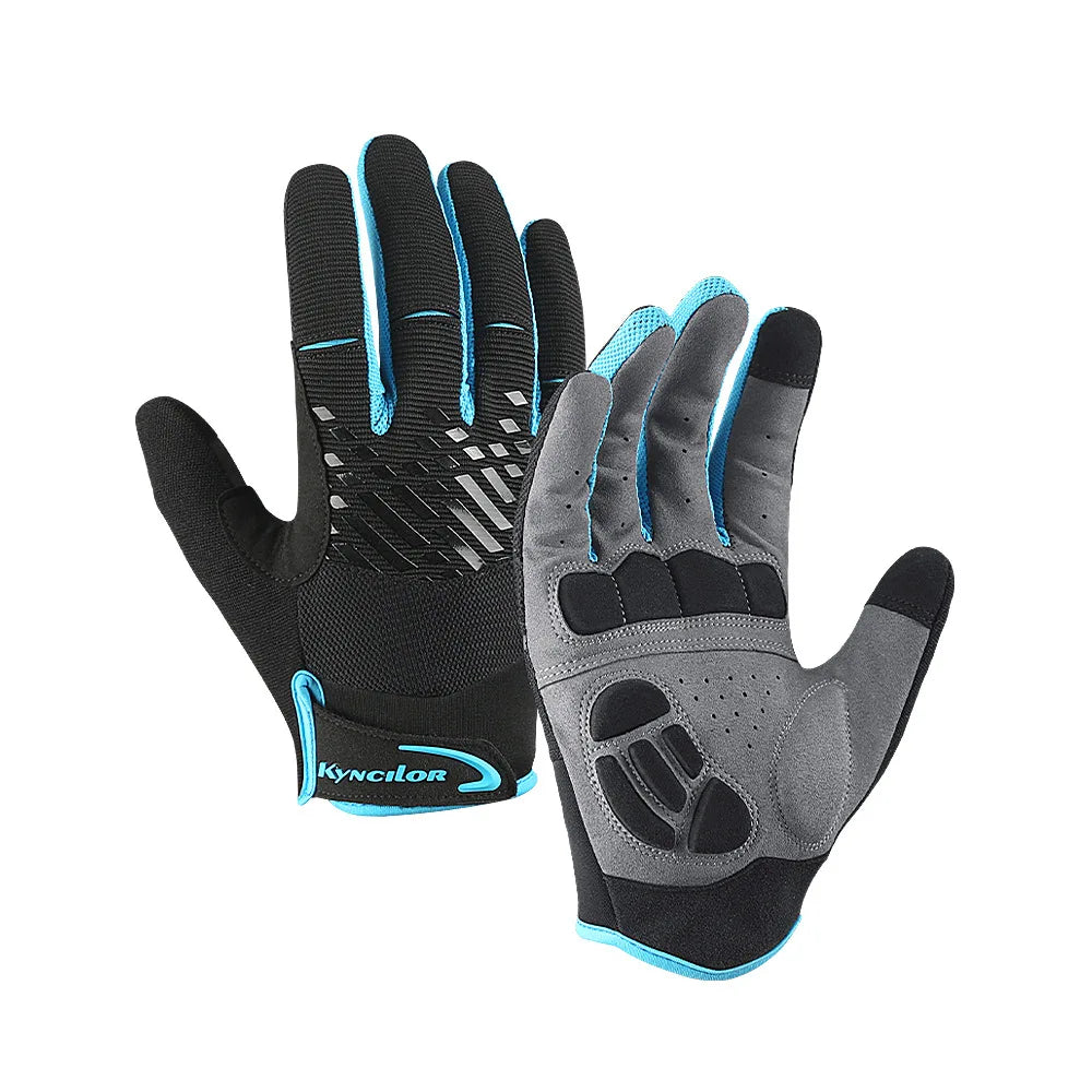 Outdoor Training & Racing Gloves for Winter Thermal Fitness Exercise Waterproof Mesh Motorcycle Cycling Shock Absorption Spor