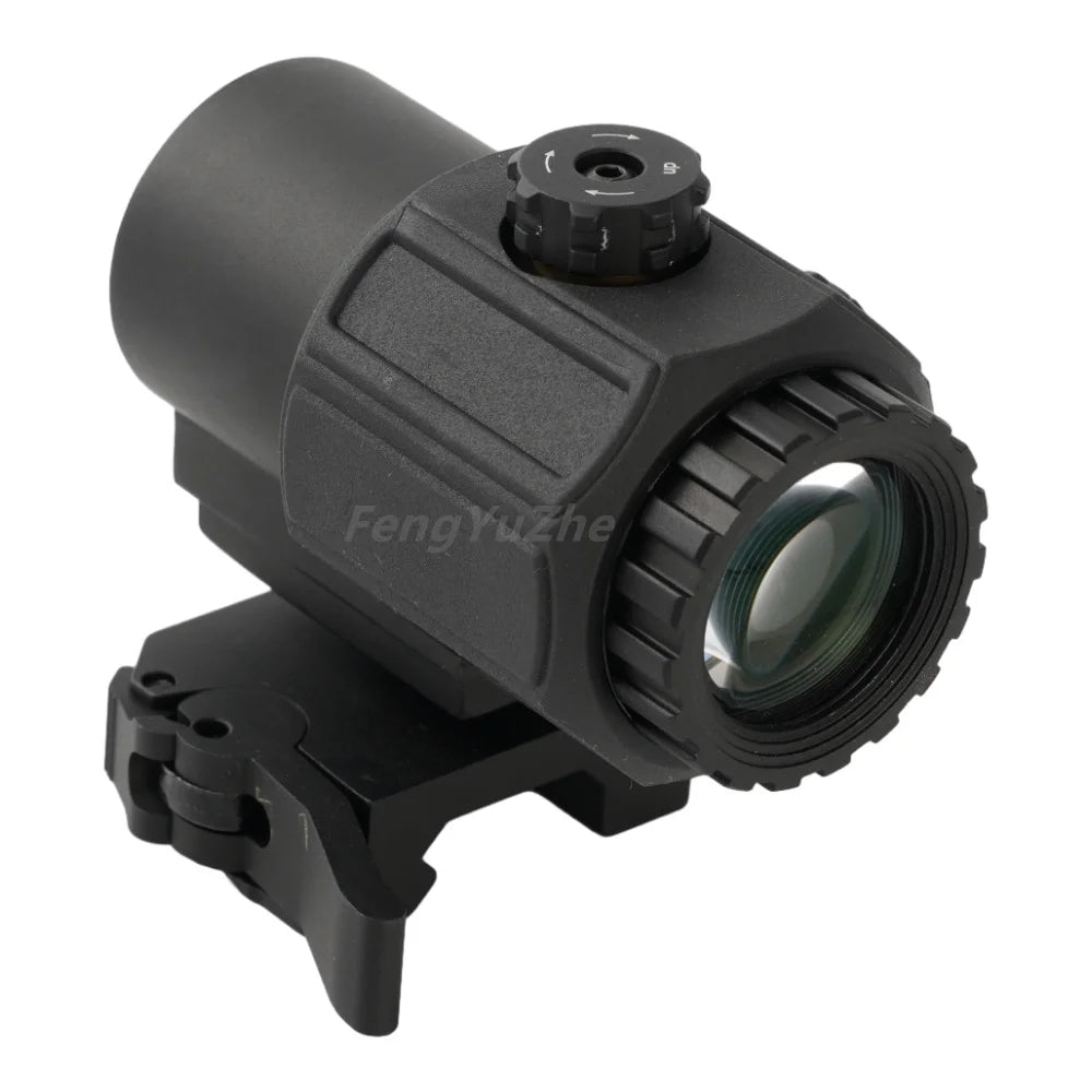 Outdoor Optical Magnifier Scope Tactical Holographic Scope G43 Magnifier Optics Sight to QD Mount for Hunting