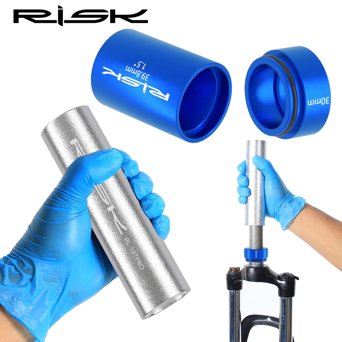 RL-107PRO RISK Bicycle Crown Race Setting Tool MTB Headsets Tool Bike Fork Crown Setter