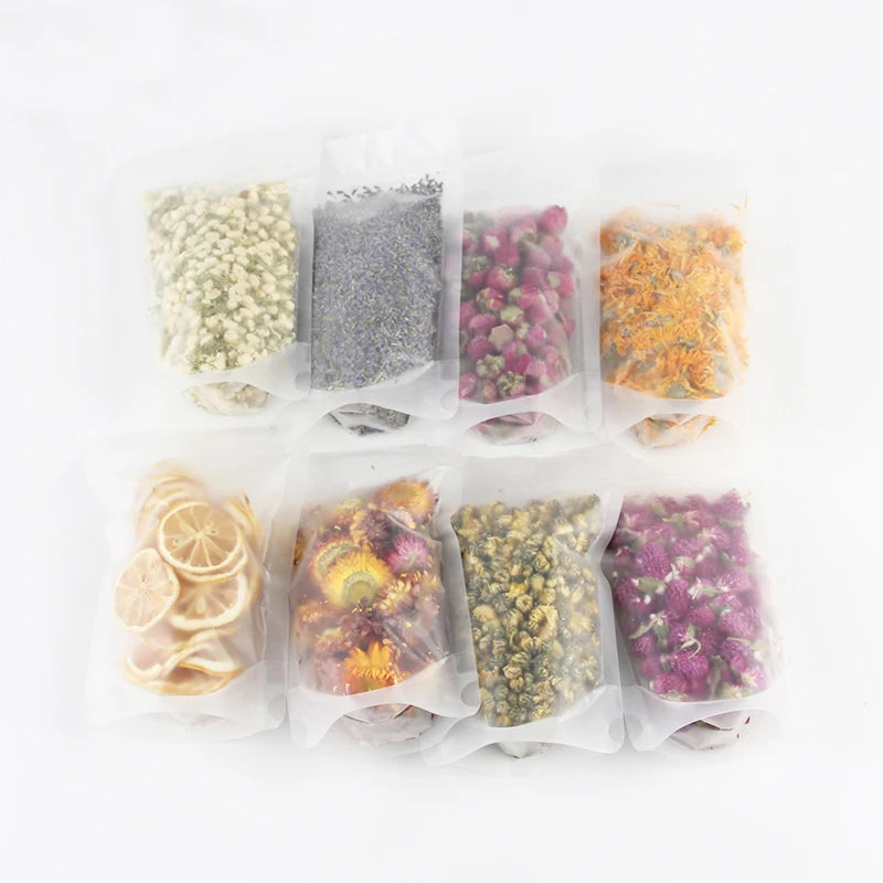 Popular Natural Dried Flowers Herbs Kit Dry Flowers for Bath Soap Candle Making Resin Aromatherapy Witch Herbs