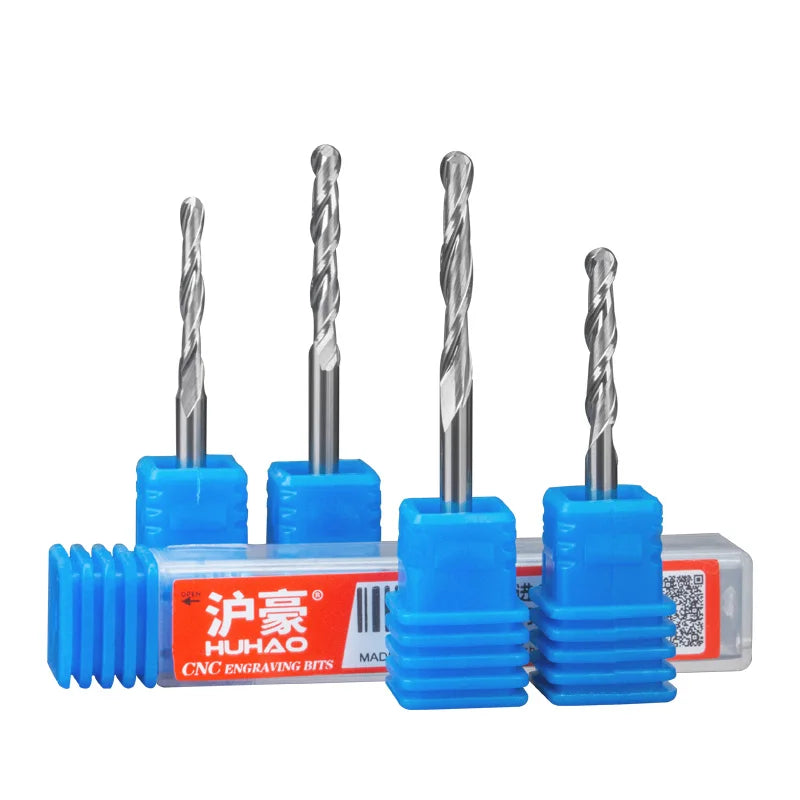 HUHAO 2 Flutes Router Bits for Wood Milling Head Cutter for Woodworking Carbide Engraving Bit