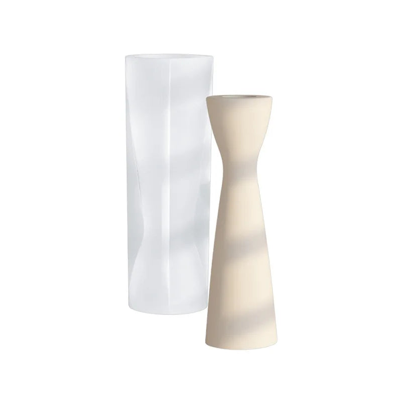 Early Riser DIY Decorative Table Drip Mold Candle Candle Holder Gypsum Base Gypsum Candle Holder Drip Mold Silicone Mold