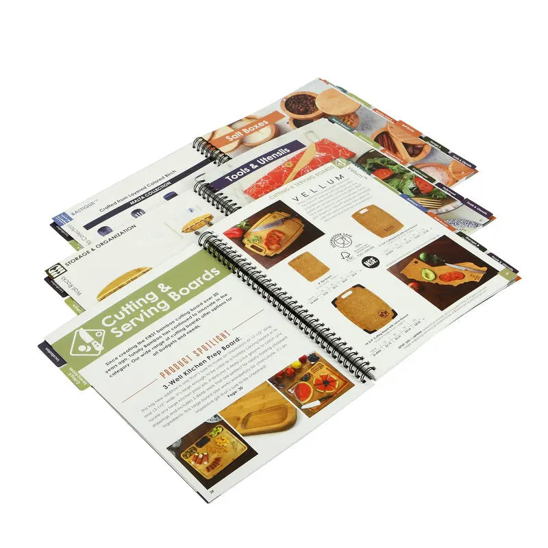 Professional Spiral Book Printing Softcover Print Brochure Cookbook Printing