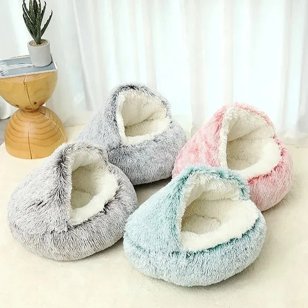 Manufacturer Wholesale Customizable Non-Slip Soft Plush Dog Cat Nest Winter Warm Luxury Pet Beds Solid Pattern Designer Sofa
