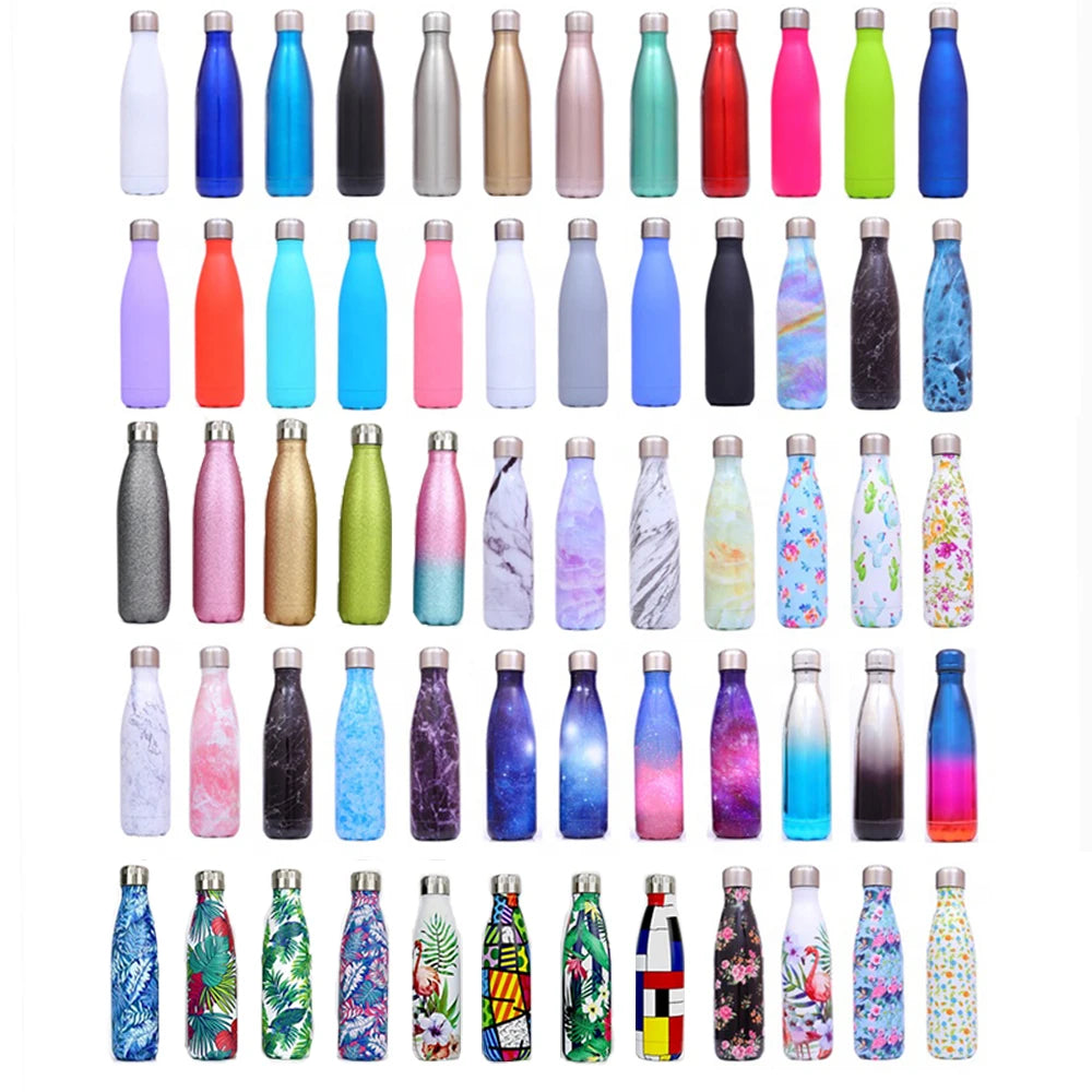 17oz Cola Shaped Water Bottle Sport Gym Flask Thermos Custom logo Bottle for Narrow Mouth Bouteille Et Thermos Isotherme