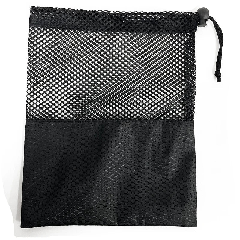Custom Label & Sizes Polyester Mesh Fruit & Vegetable Bags With Drawstring Cord Lock Closure