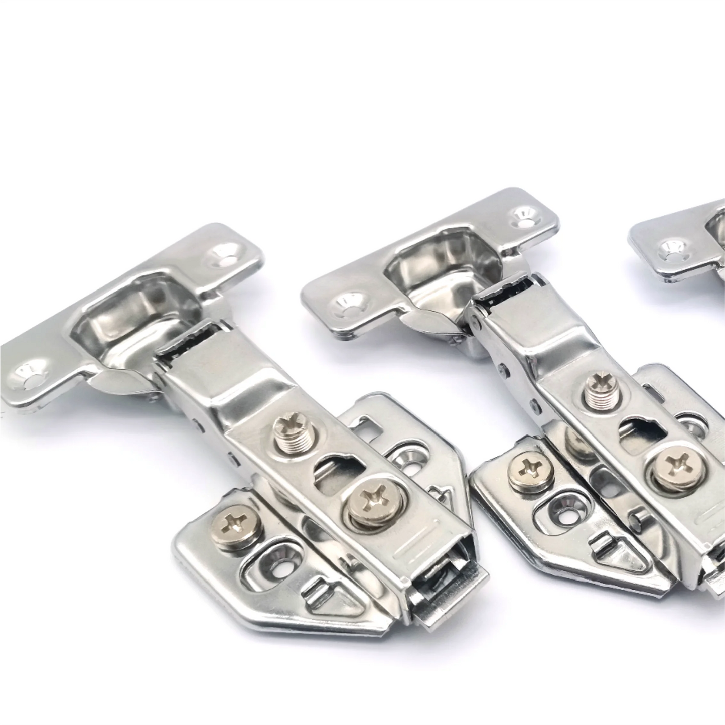 35mm Soft Closing 3D Adjustment Hydraulic Buffer Iron Furniture Cabinet Hinges for Kitchen Bathroom Living Room Dining Bedroo