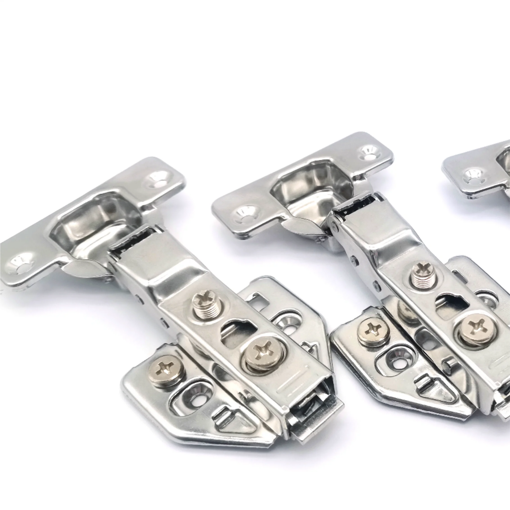 35mm Soft Closing 3D Adjustment Hydraulic Buffer Iron Furniture Cabinet Hinges for Kitchen Bathroom Living Room Dining Bedroo