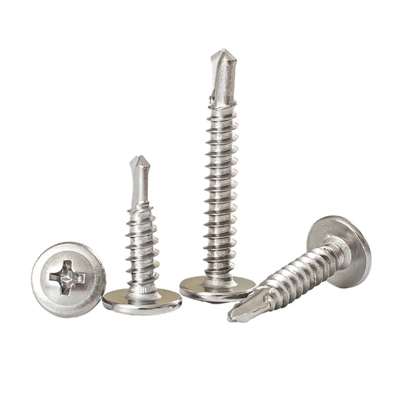 High Quality Factory Manufacturer Direct Sale 304 410 Cross Recessed Truss Oval Washer Head Self Drilling Screw
