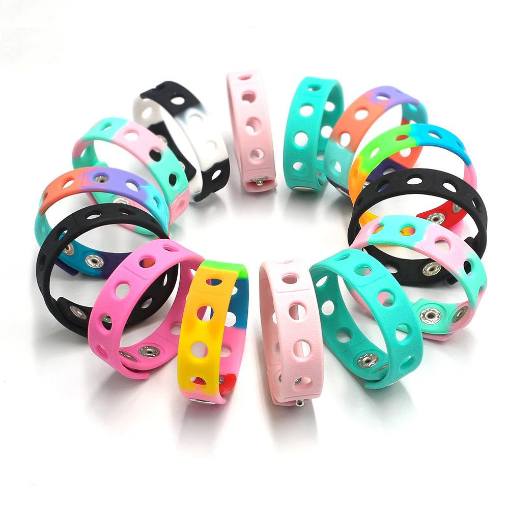 Personalized Embossed Rubber Wristbands-Soft Durable Eco-Friendly 15mm Band Width for Parties Birthdays & Promotional Gifts