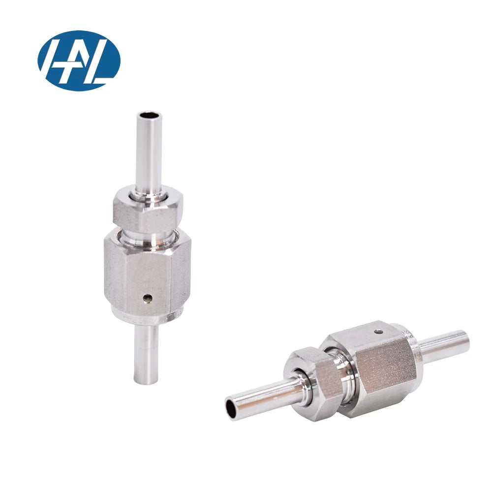 HAL-LOK VCR Fittings 1/4'' Gland Connector Face Seal High Purity Gas Distribution Systems Stainless Steel Polished Forged
