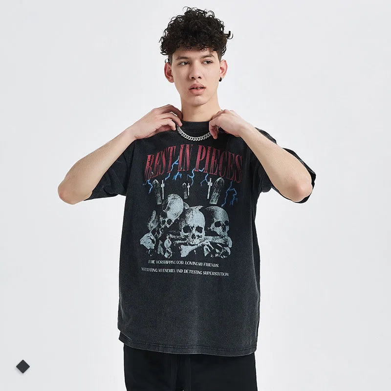 Wholesale Ropa Usada Clothing Manufacturers Camiseta Para Hombre Men Clothes Indumentaria Masculina Manufactory