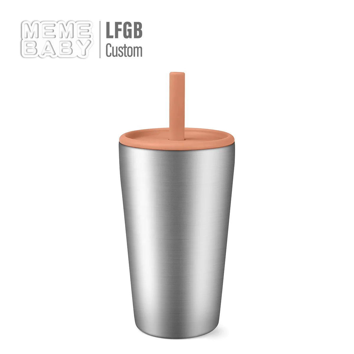 Stainless Steel Kids Dining Tumbler Straw Cup Eco Friendly Kids Drinking Cup Food Grade Stainless Steel Mugs for Back to Scho