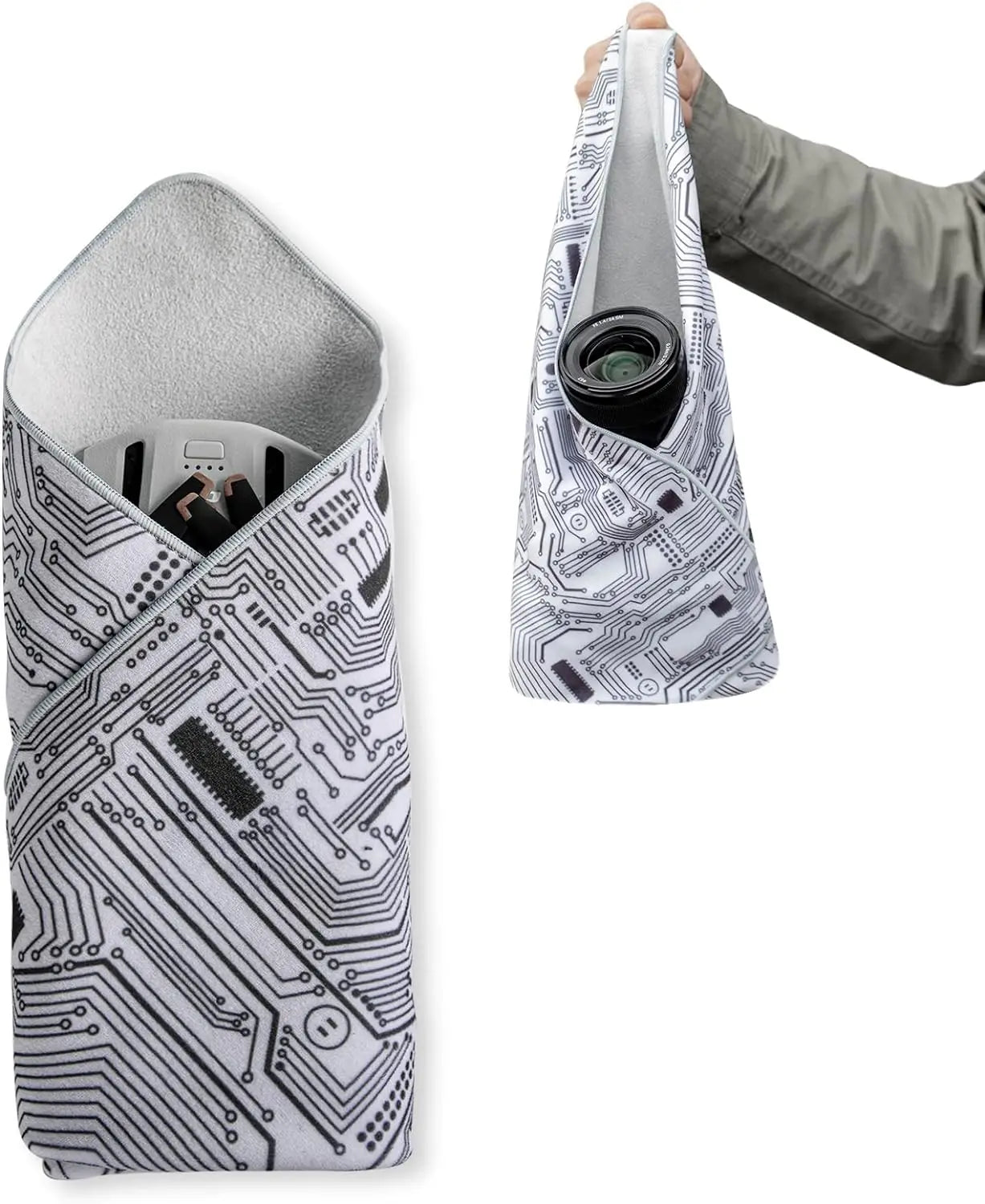 Custom Wrap Magic Self-Adhesive Cloth Protective Camera Wrapper Washable Cloth Compatible with Camera Lens Laptop Smartphone