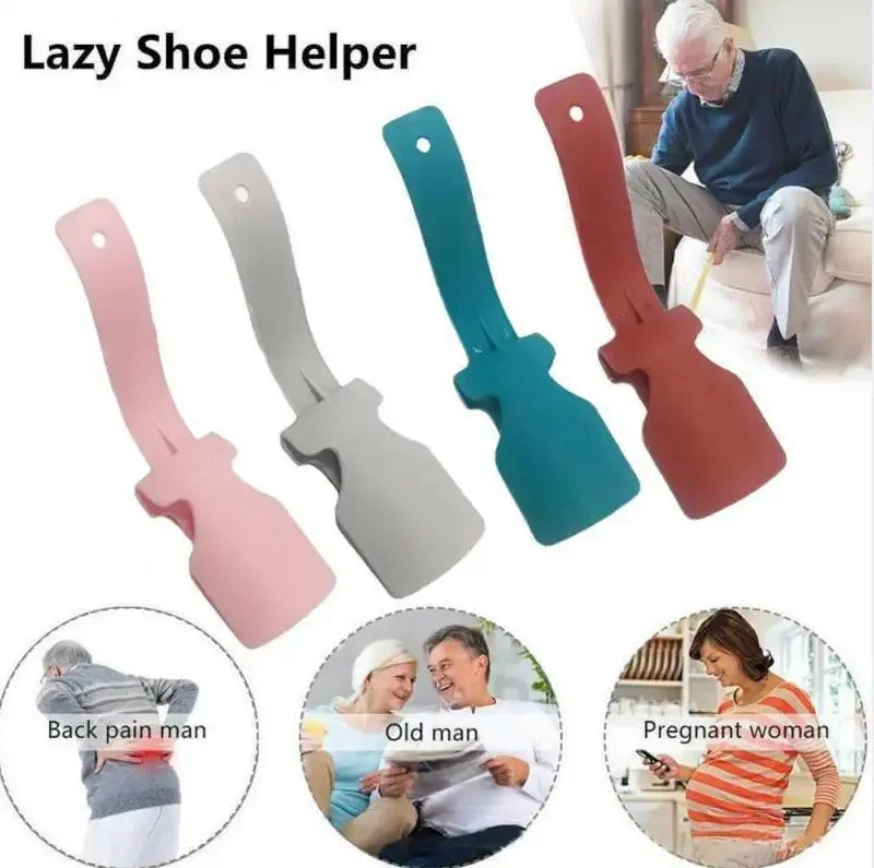 Plastic Colorful Lazy Shoe Helper Professional Shoehorn Unisex Wear Shoe Horn Lifter Easy On/Off Creative Household Gadgets
