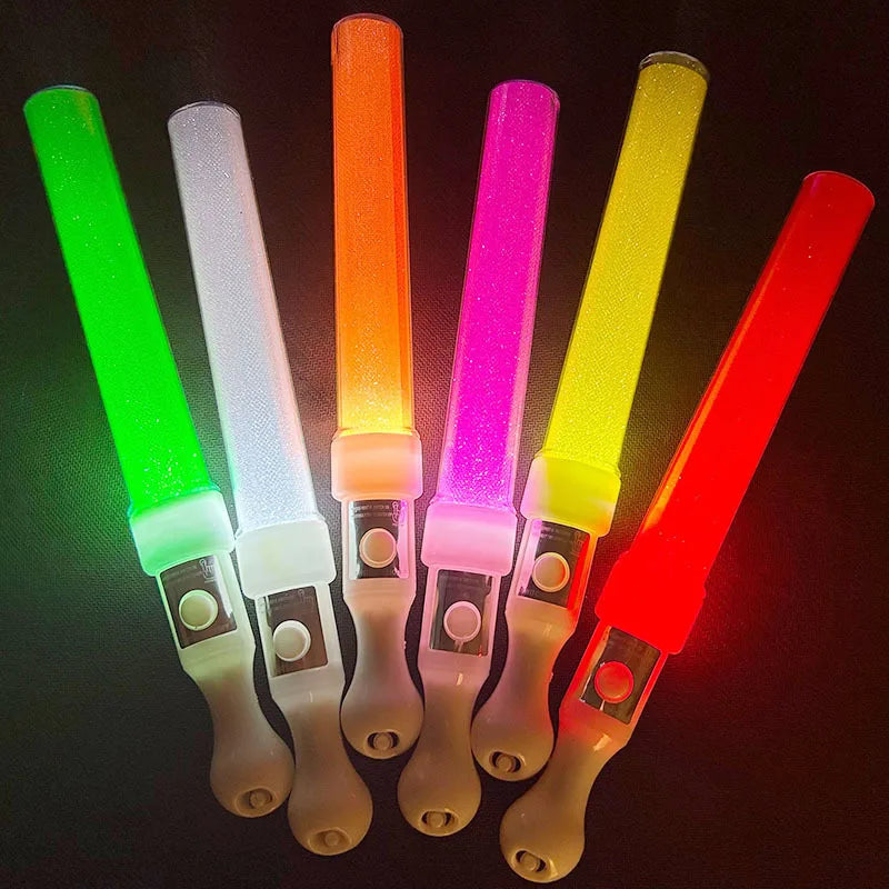 Hot Sale LED Multicolor Glow Sticks for Graduation Ramadan & Diwali Parties-Flashing Concert Decorations