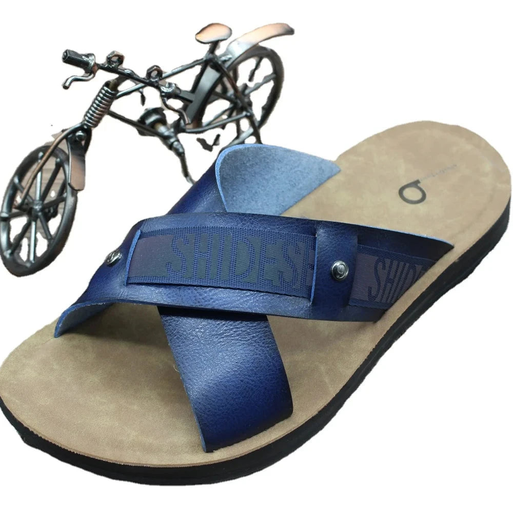 Men's Platform Waterproof Outdoor Fashion New Rubber Soft Soled Leather Sandals Non-slip Wear-resistant Wholesale Affordable