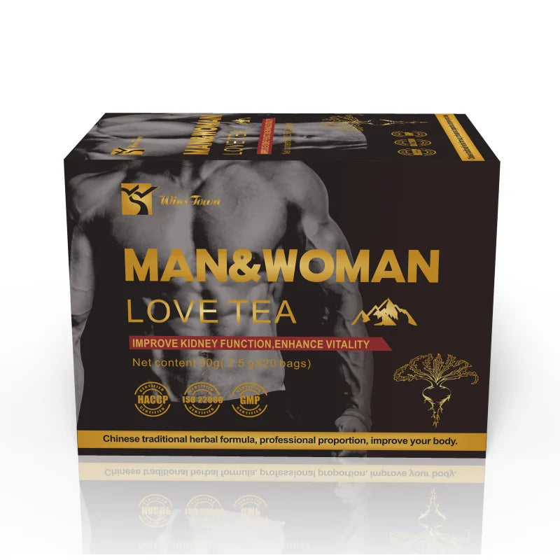 Wins Town Men Power Tea Custom Man and Woman love Tea Natural Flower Organic Herbal Maca Tea