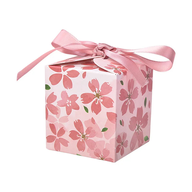 Chinese Manufacturers Small Food Packaging Retail Paper Material Pink Color Wedding Souvenirs Fancy Party Favor Boxes for Gue