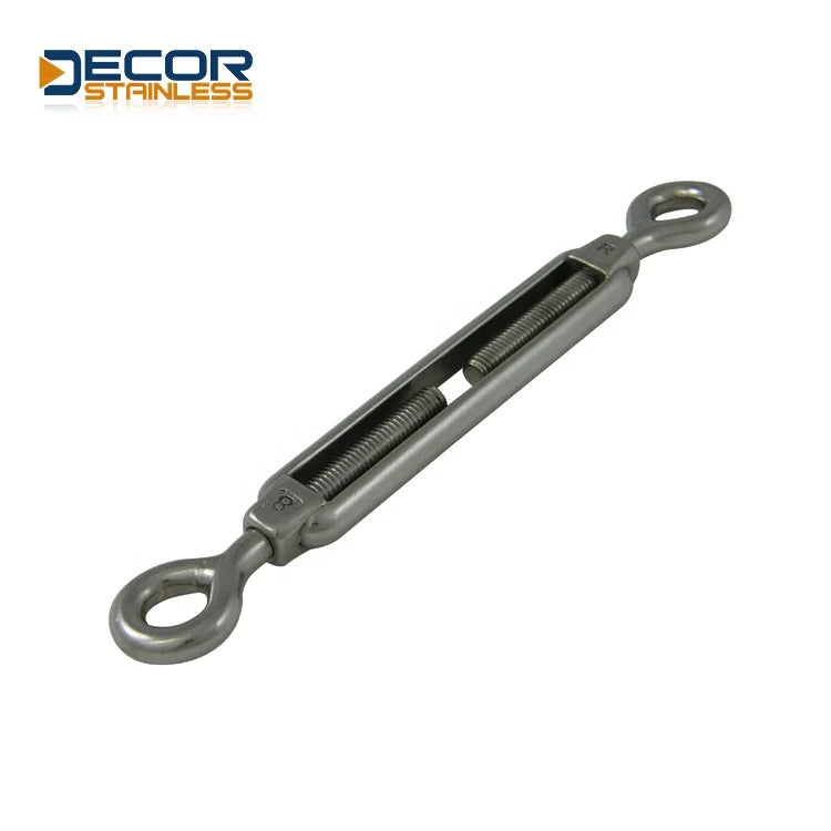 Wholesale 316/304  Customizable Stainless Steel Accessories Hardware Products Open Body Turnbuckle Eye&Eye
