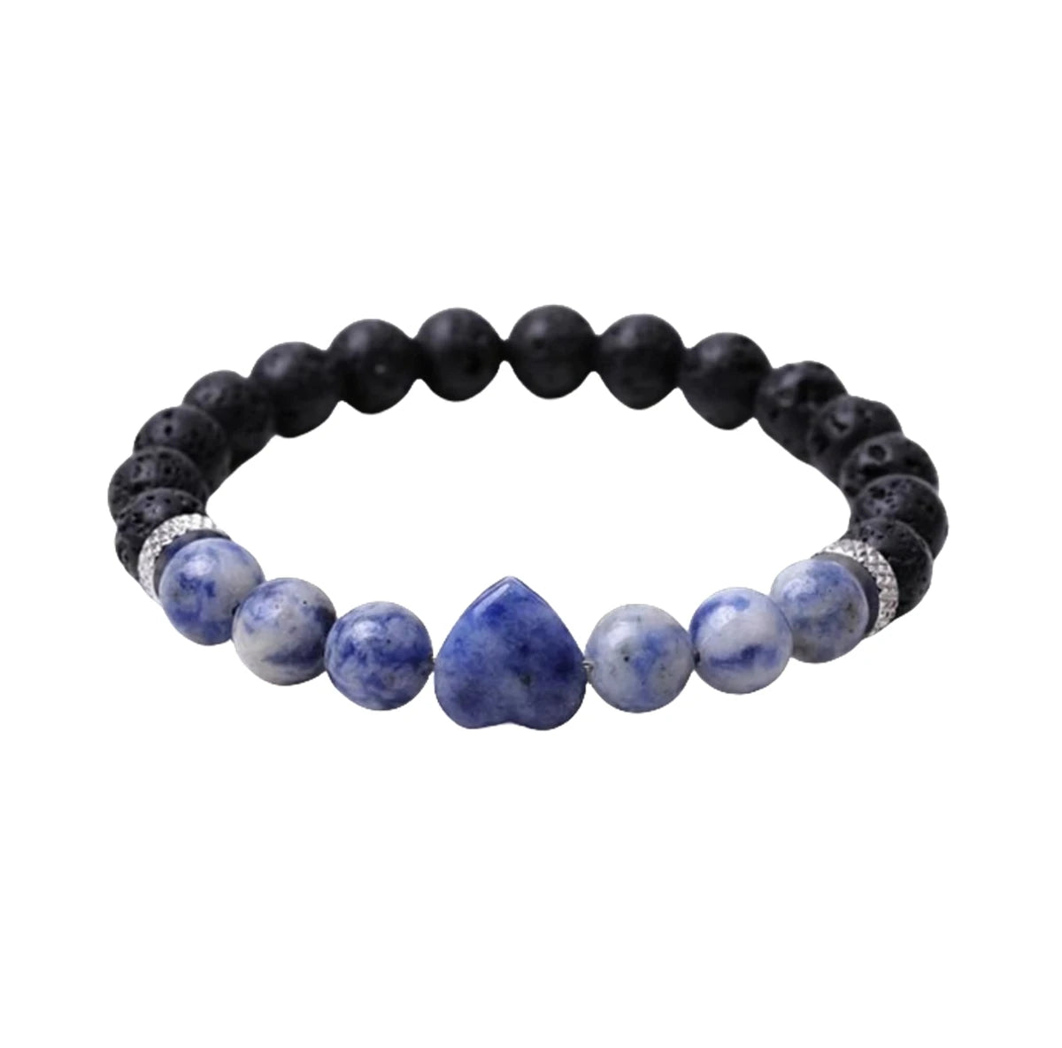 Fashion Hot Sale Sodalite Natural Gemstone Beaded Bracelet Stretch DIY Bracelet for Men and Women