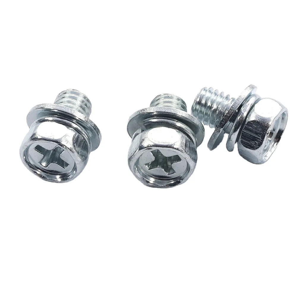Custom Cross Recessed Brass Carbon Steel Combination Sems Screw Washer Set M2 M3 M4 M5