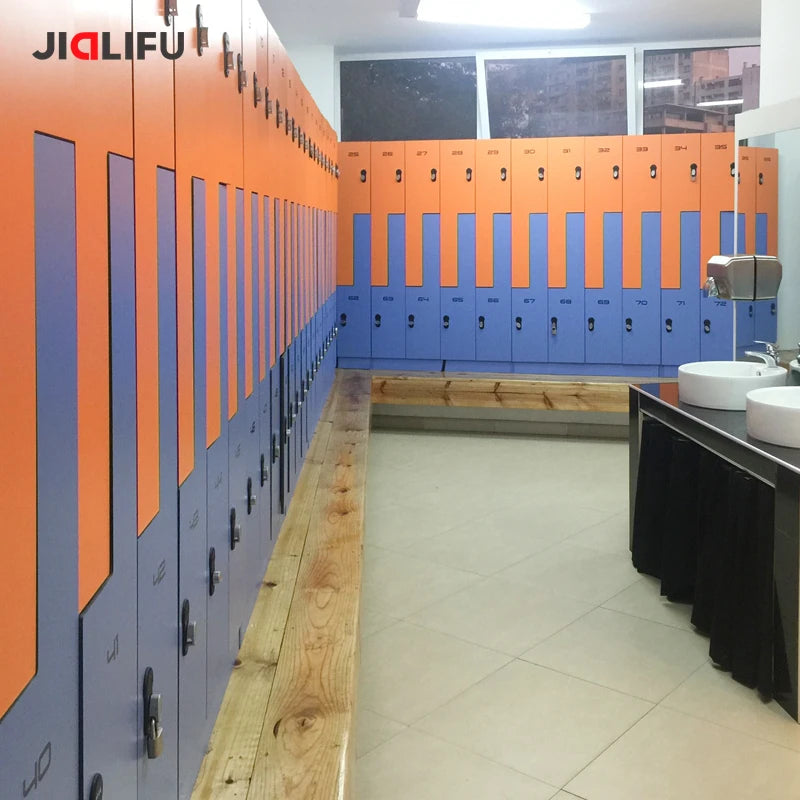JIALIFU Modern Waterproof Compact Laminated Gym Lockers for Athletic Club and Sauna Room