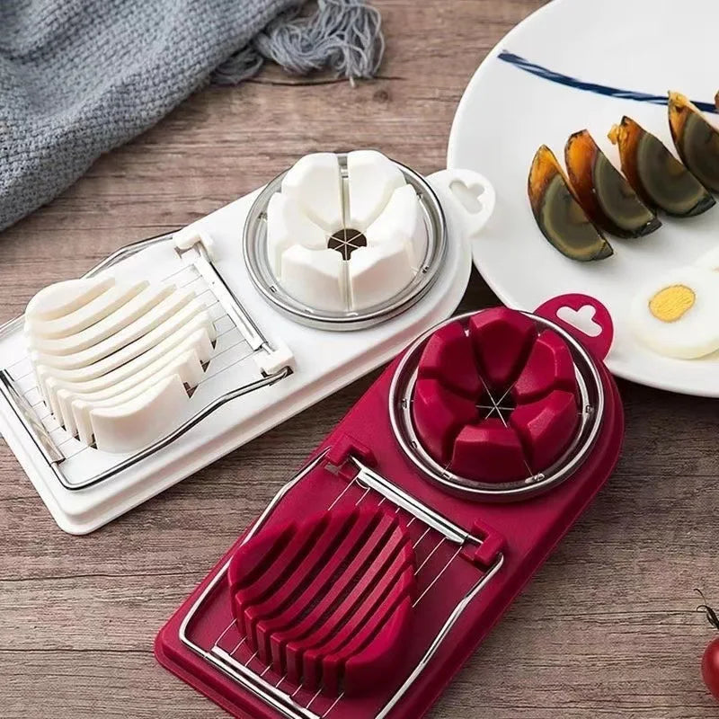 Bulk Sale 304 Stainless Steel Egg Cutter Food Grade Kitchen Accessories Fruit Vegetable Cheese Tools