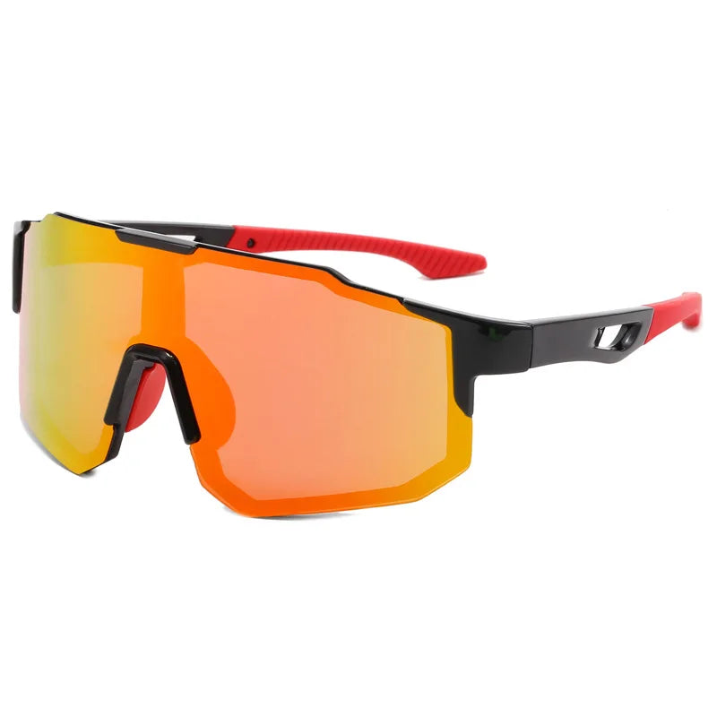 New Designer Oversize Anti UV Polarized Windproof Sport Sunglasses 8 Colors Outdoor Shades for Cycling PC Frame Wholesale