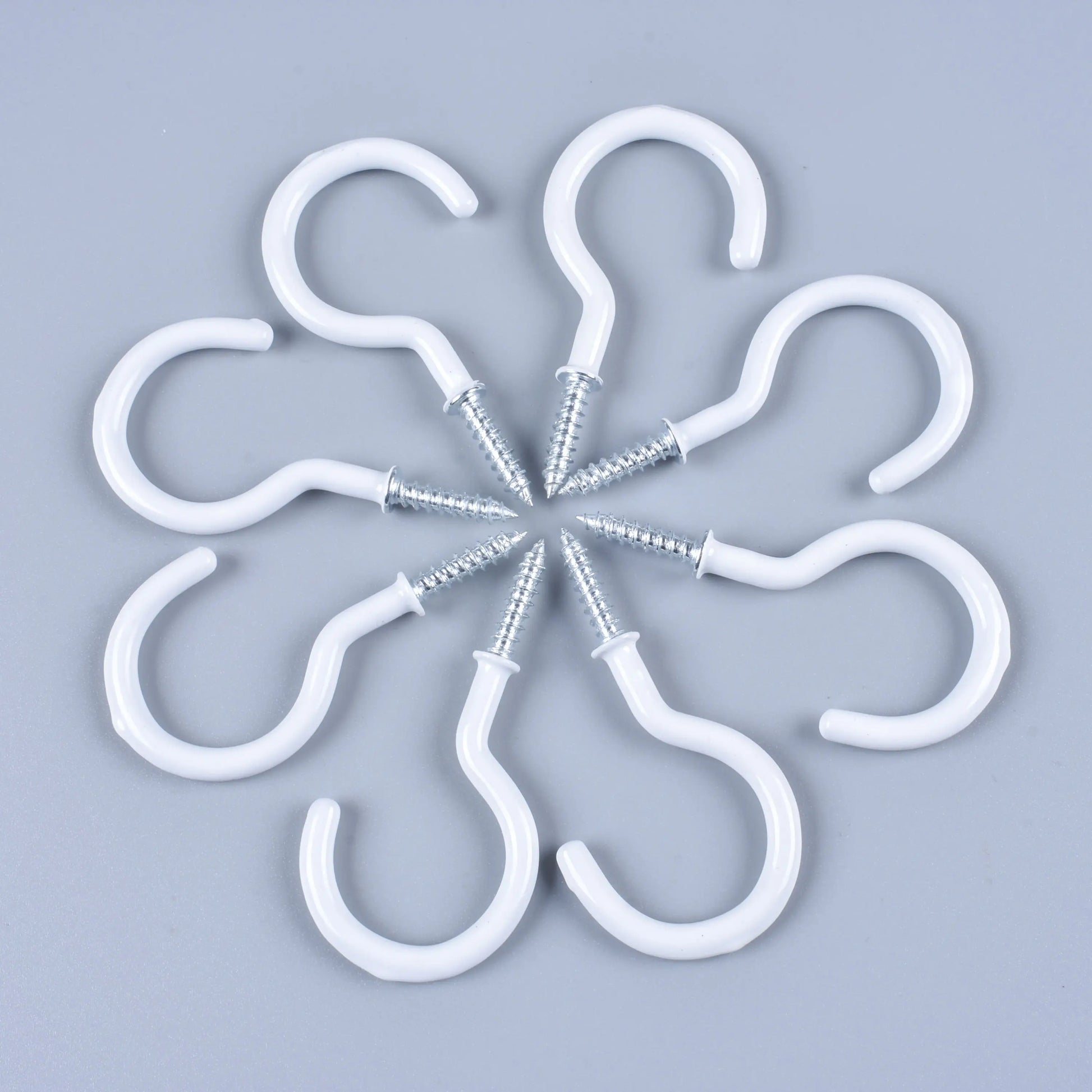Shanfeng White 2 Inch Vinyl Coated Screw Cup Mug Hook