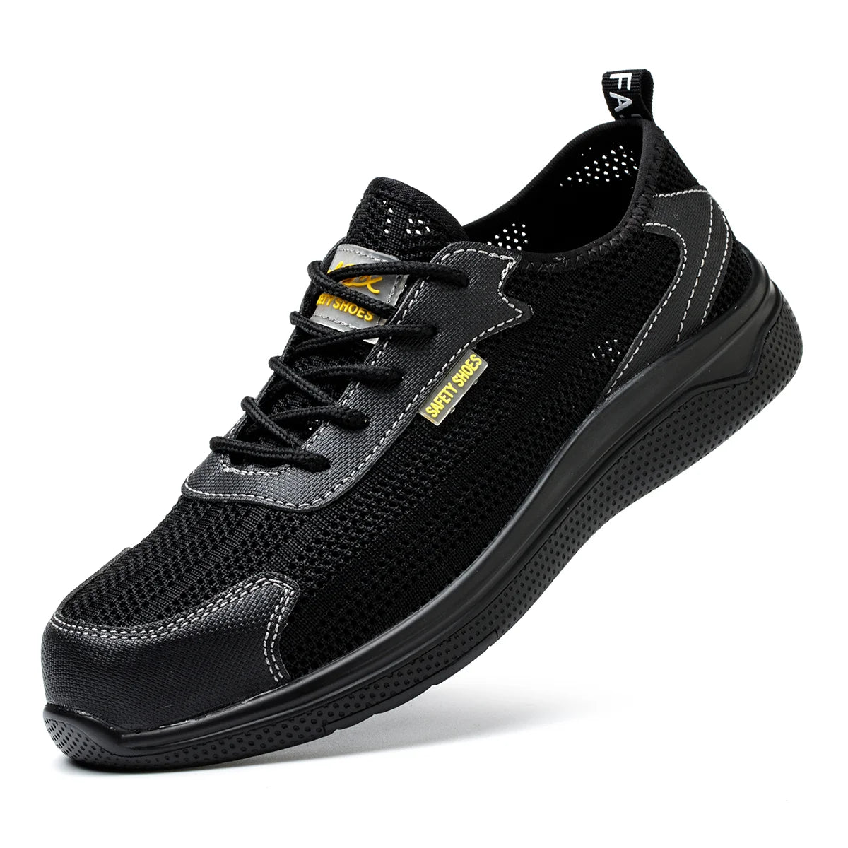 AMAWEI Safety Shoes Indestructible Steel Toe Shoes Work Safety Sneakers J045