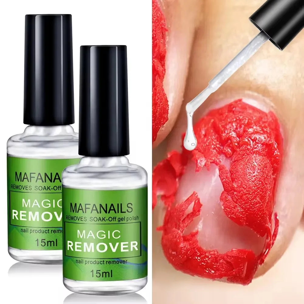 15ml Magic Remover Nail Gel Polish Remover UV Gel Polish Fast Remove Semi Permanent Varnish Polish Cancel Glue