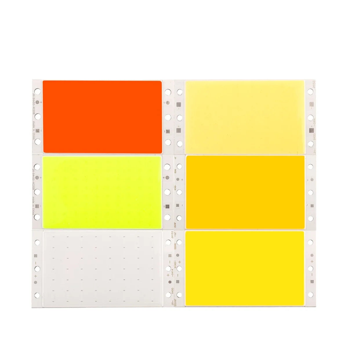DC12V 20W Warm Cool White LED Board 94*50mm Rectangle COB Bulb Flip Chip Light Source for DIY Automotive Lighting Chip Board 