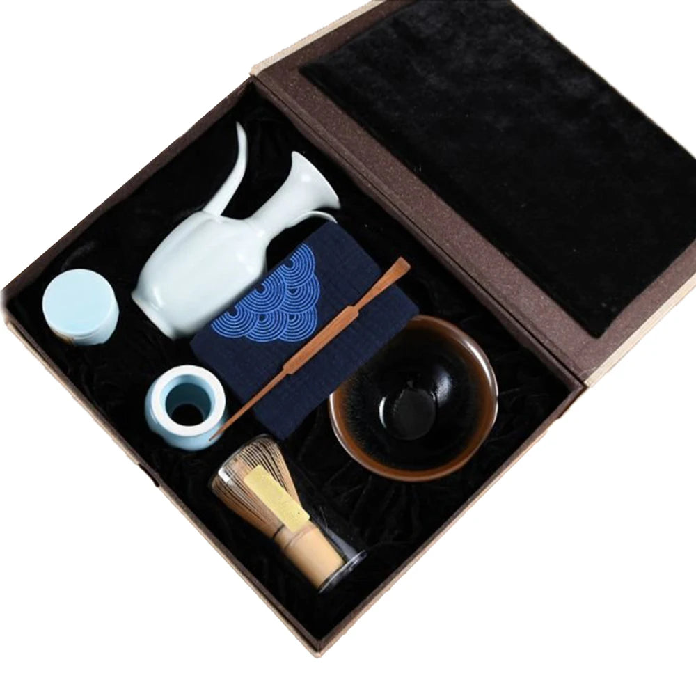 Hot Selling Matcha Whisk Accessory Set Including Bamboo Whisk and Spoon Traditional Classic Tea Art Set