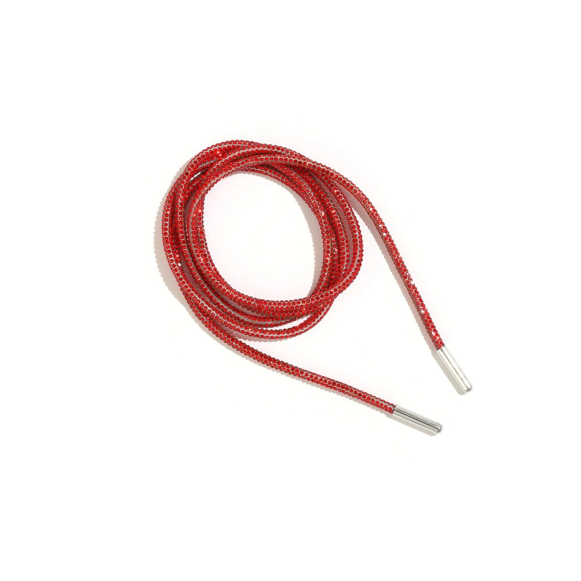 80-160cm Quality 3mm Nylon Rhinestone Shoe Laces in 12 Shiny Colors Diamond Round Shoelaces for Casual Styles